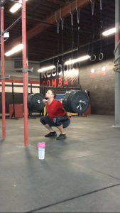 Shawn- back squat 3rm PR at 345#